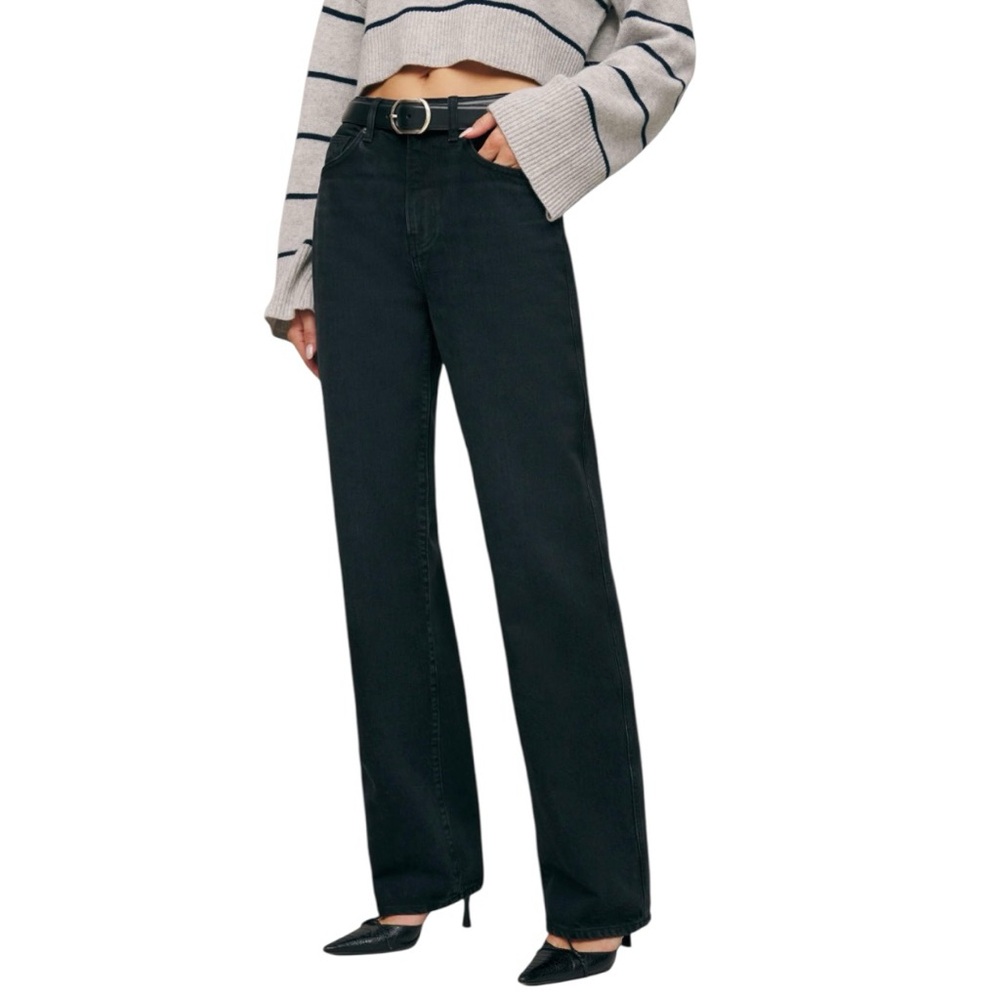Reformation High Waisted Straight Leg Jeans